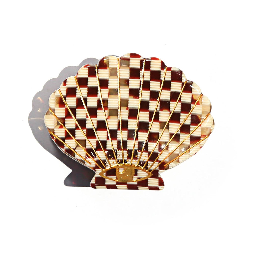 Kingston Jewellery / Check Shell Clip