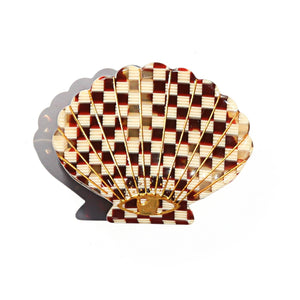 Kingston Jewellery / Check Shell Clip