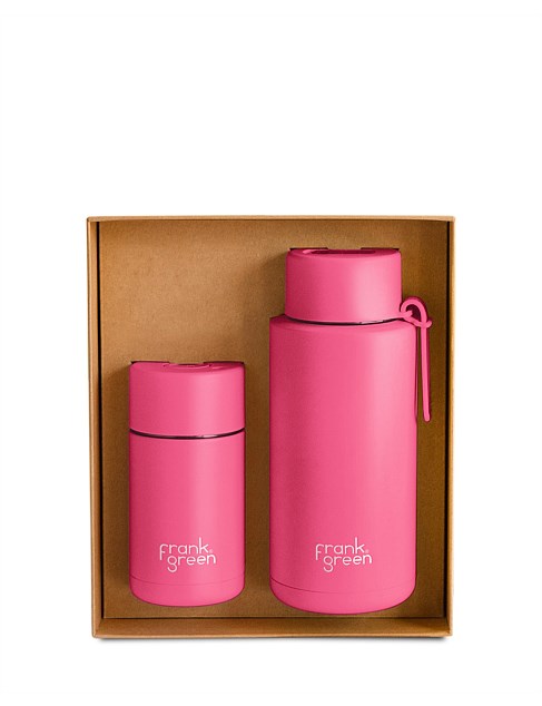 Frank Green //  The Essentials Gift Set Large Neon Pink
