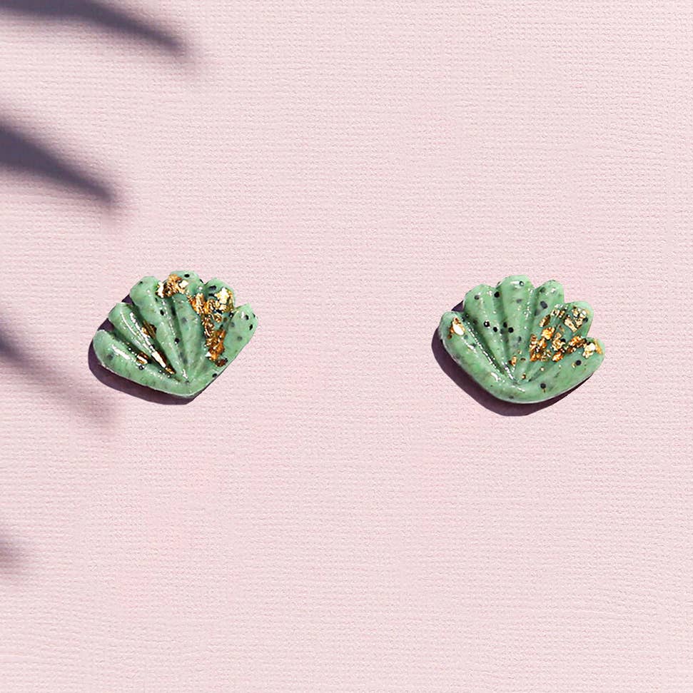 Kingston Jewellery / Green Shell Studs