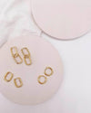 Bowie & Co / Midas Link Sleeper Earrings: 18k Gold