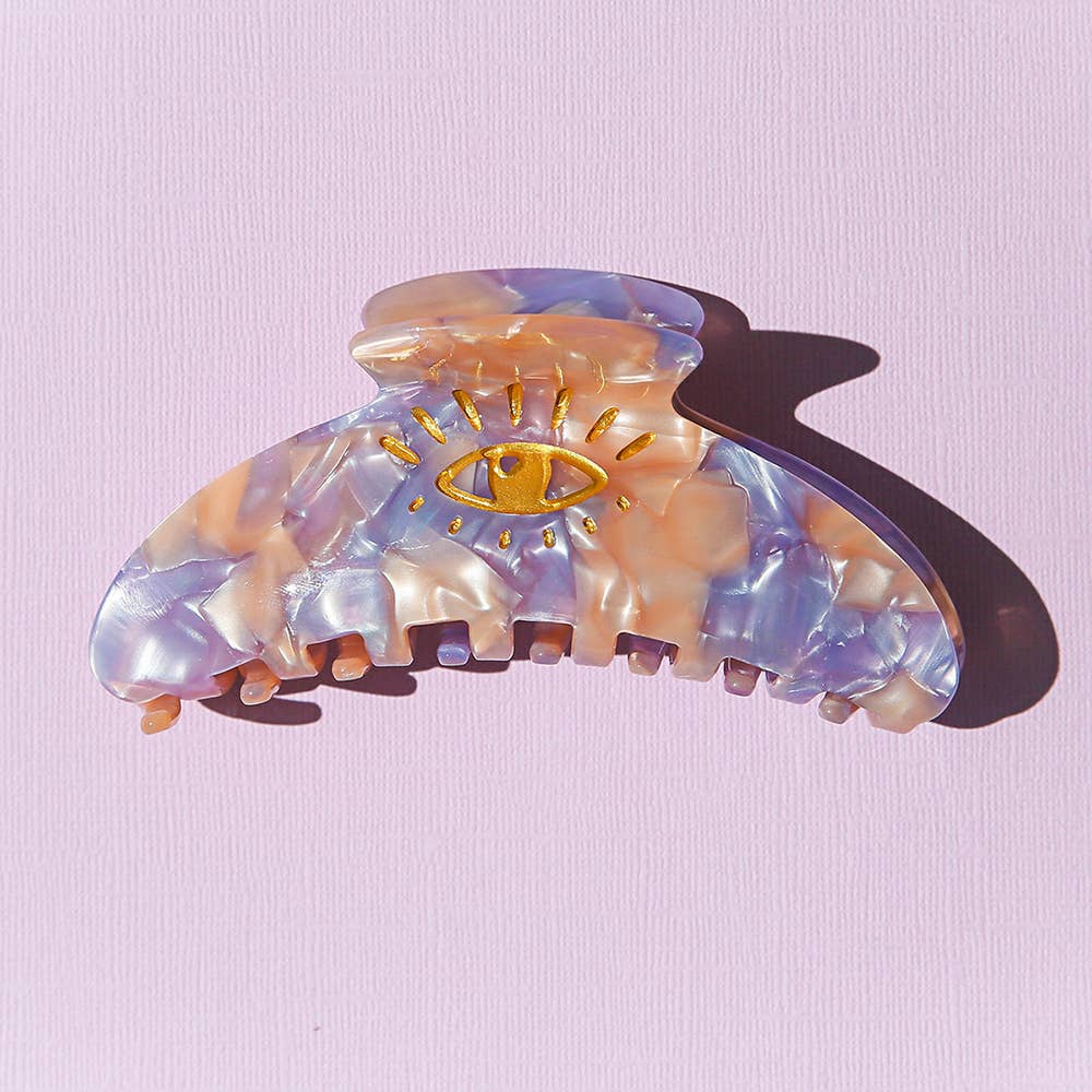 Kingston Jewellery / Lilac/Pink Large Claw