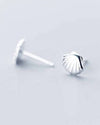 Bowie & Co / Shell Stud Earrings: Sterling Silver