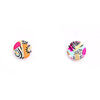 Kingston Jewellery / Handpainted Pink Studs