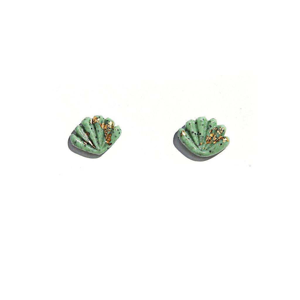 Kingston Jewellery / Green Shell Studs