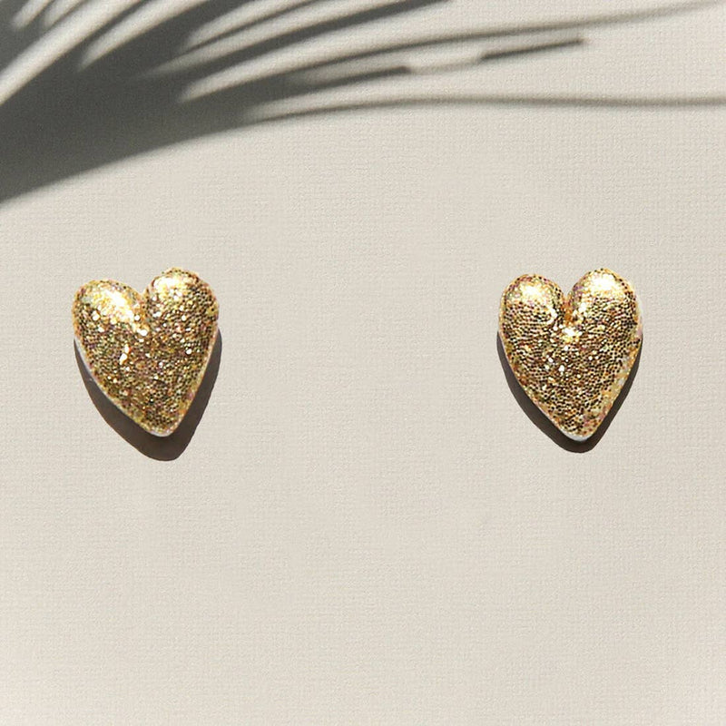 Kingston Jewellery / Gold Heart Studs