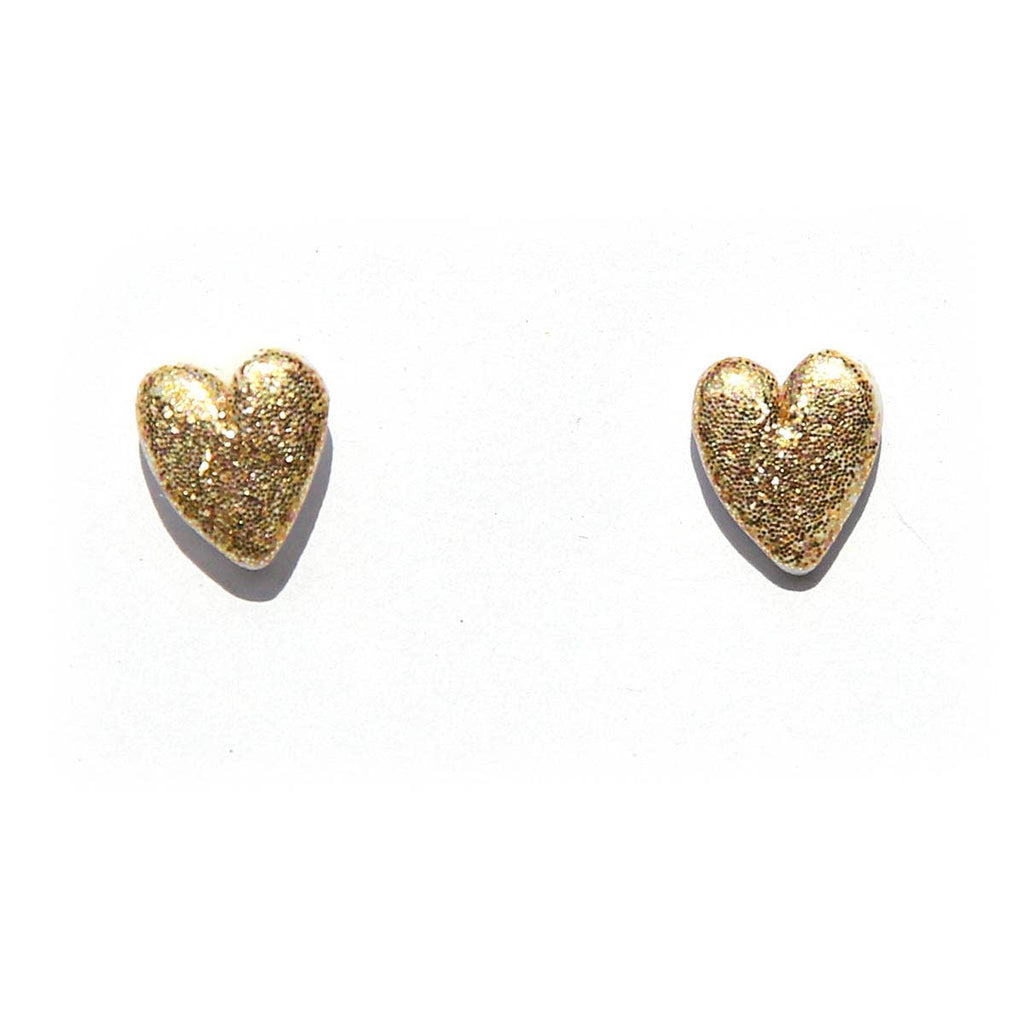 Kingston Jewellery / Gold Heart Studs