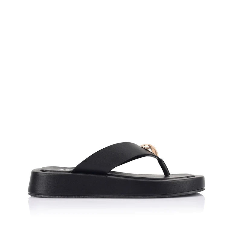 Verali / Bosley Platform Thongs - Black