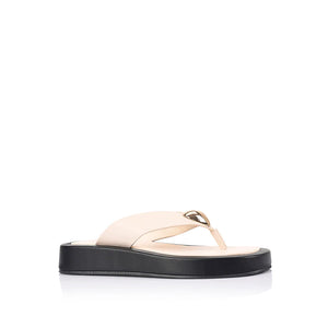 Verali / Bosley Platform Thongs - Bone White