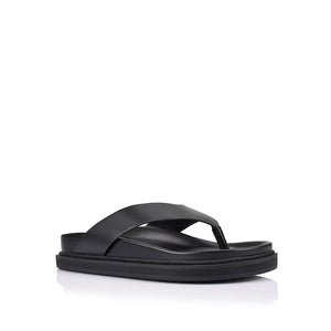Verali / Bridget Footbed Slides - Black