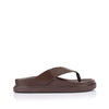 Verali / Bridget Footbed Slides - Chocolate Brown