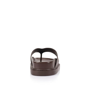 Verali / Bridget Footbed Slides - Chocolate Brown