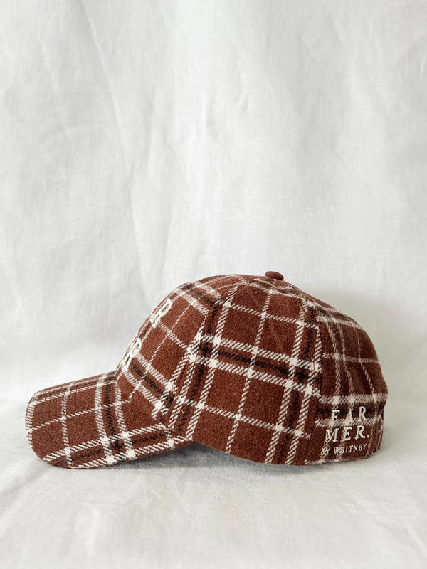 Far Mer- Choc Plaid Cap