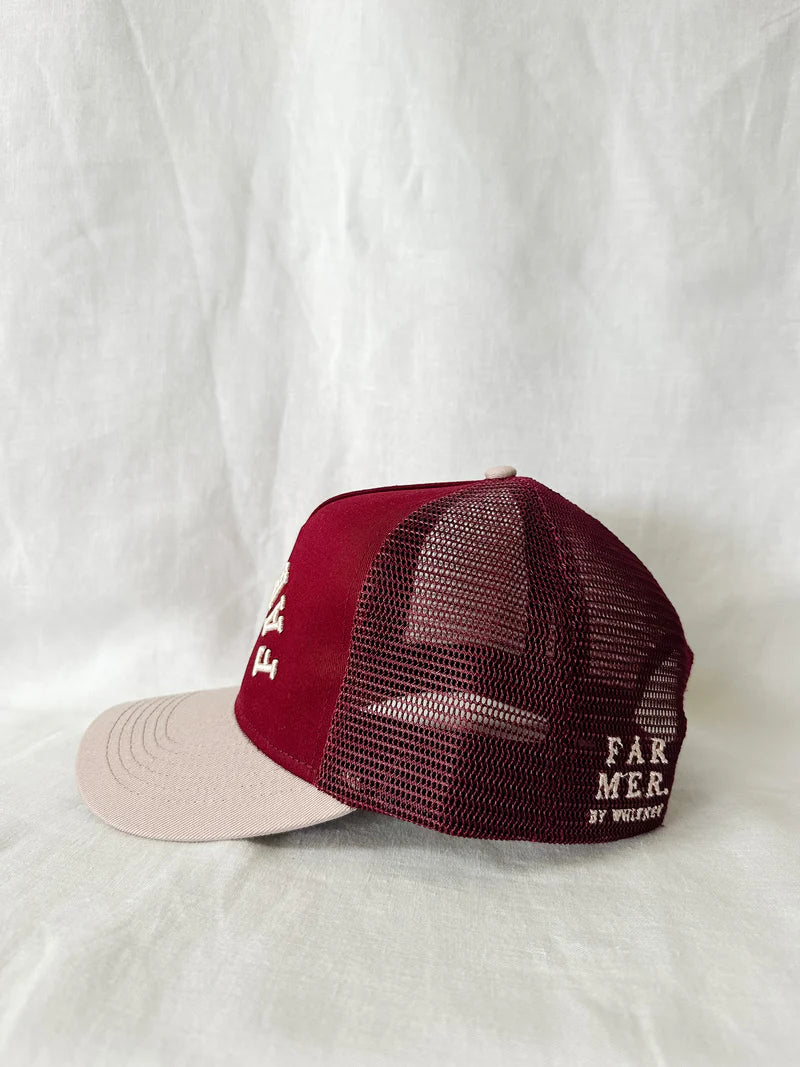 Far Mer- Maroon Trucker Cap
