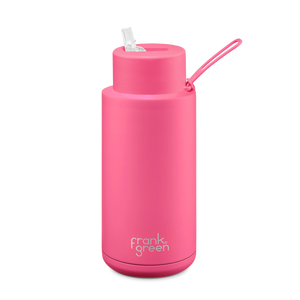 Frank Green // 34oz Reusable Bottle Neon Pink