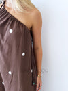 By Frankie / Aura Polka One Shoulder Dress
