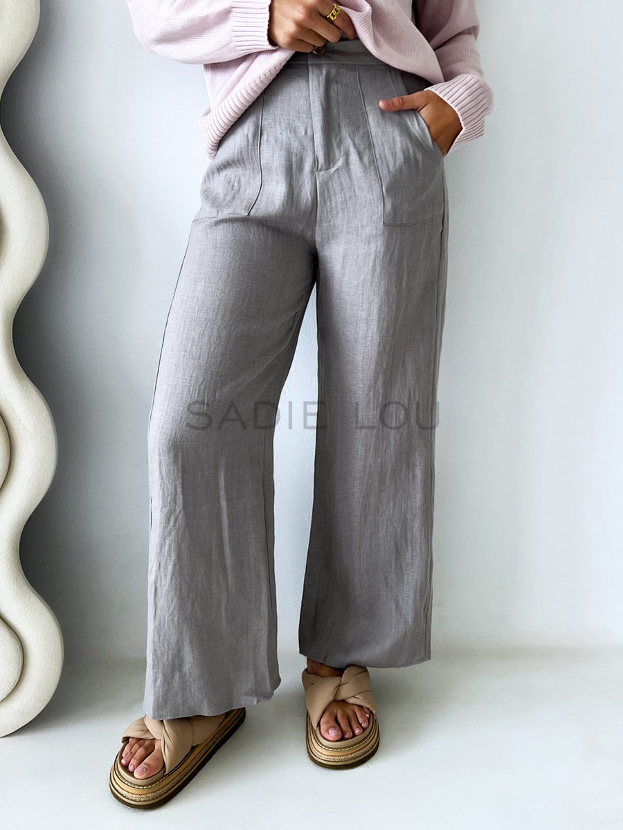 Little Lies / Jude linen pants  - Cloud