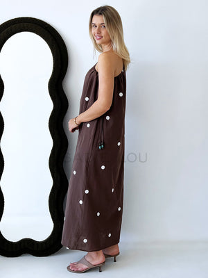 By Frankie / Aura Polka One Shoulder Dress