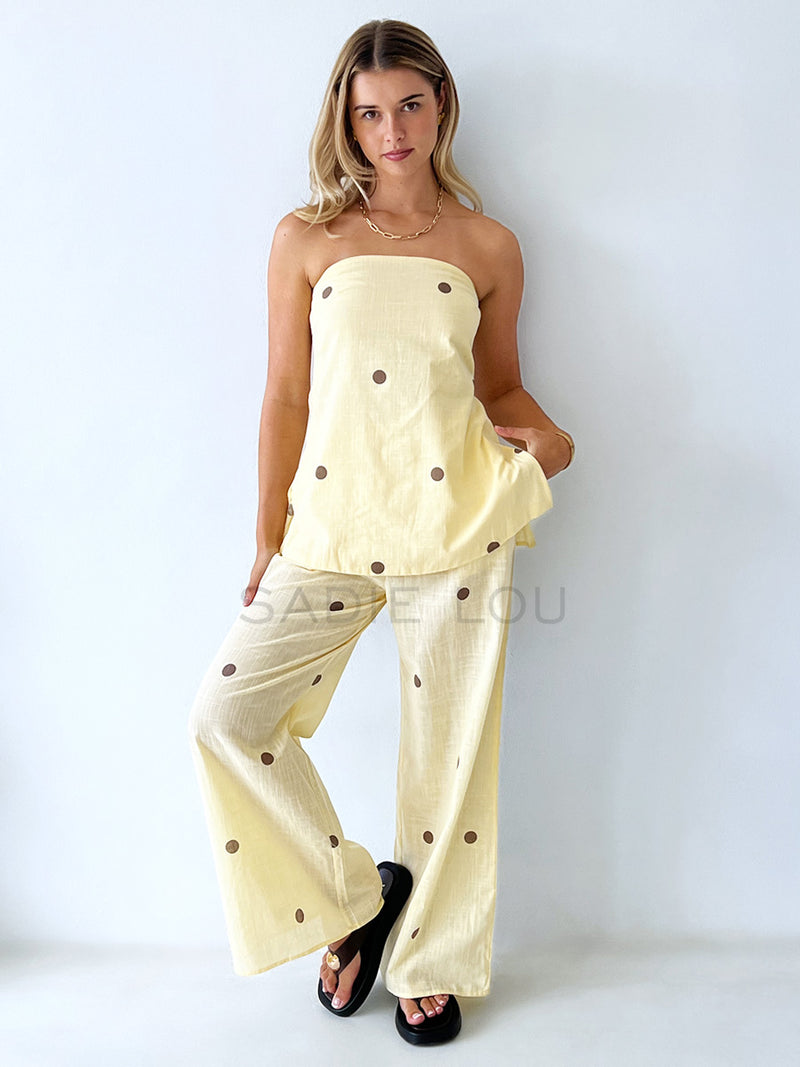 By Frankie / Penny Strapless Pant Set