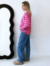 By Frankie / Lilah Stripe Long Sleeve - Pink, Green, Red