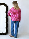 By Frankie / Lilah Stripe Long Sleeve - Pink, Green, Red