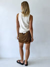 By Frankie / Lacey Skirt - Choc/White Polka