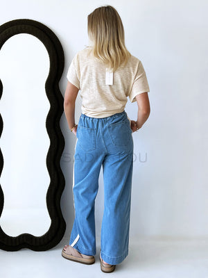 Varella Racer Pant - Light Denim