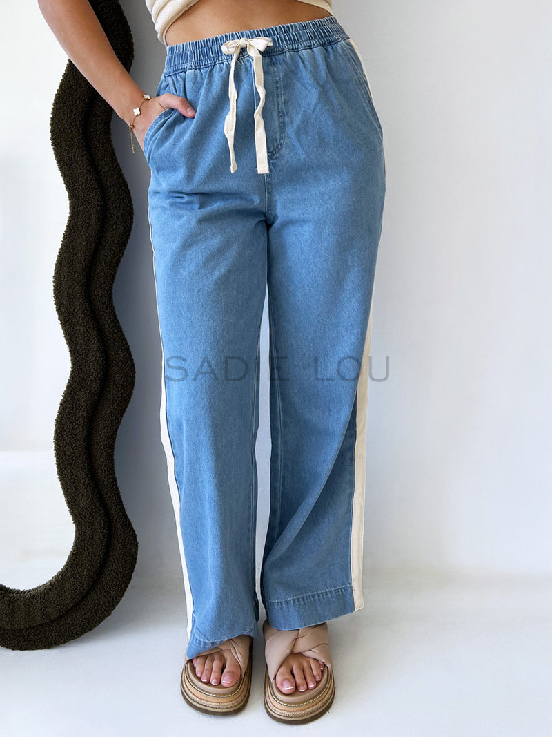 Varella Racer Pant - Light Denim