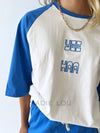 Cracker Day Club / Yee Haa Raglan Tee - Blue