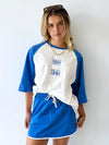 Cracker Day Club / Retro Skirt - Blue