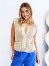 Nova Knit Vest - Beige