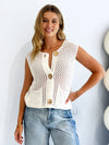Nova Knit Vest - White