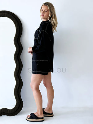 By Frankie / Kaela Short Set - Black
