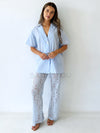 By Frankie / Belle Lace Pant Set - Powder Blue