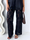 By Frankie / Isla Lace Pant Set - Black