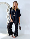 By Frankie / Isla Lace Pant Set - Black