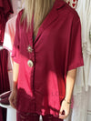 By Frankie / Isla Lace Pant Set - Cherry