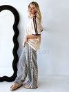 By Frankie / Leopard Racer Black Heart Pant