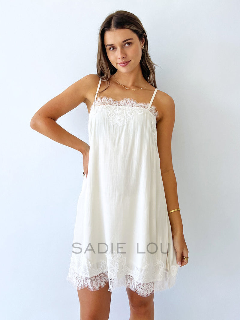 By Frankie / Sia Slip Dress - Cream