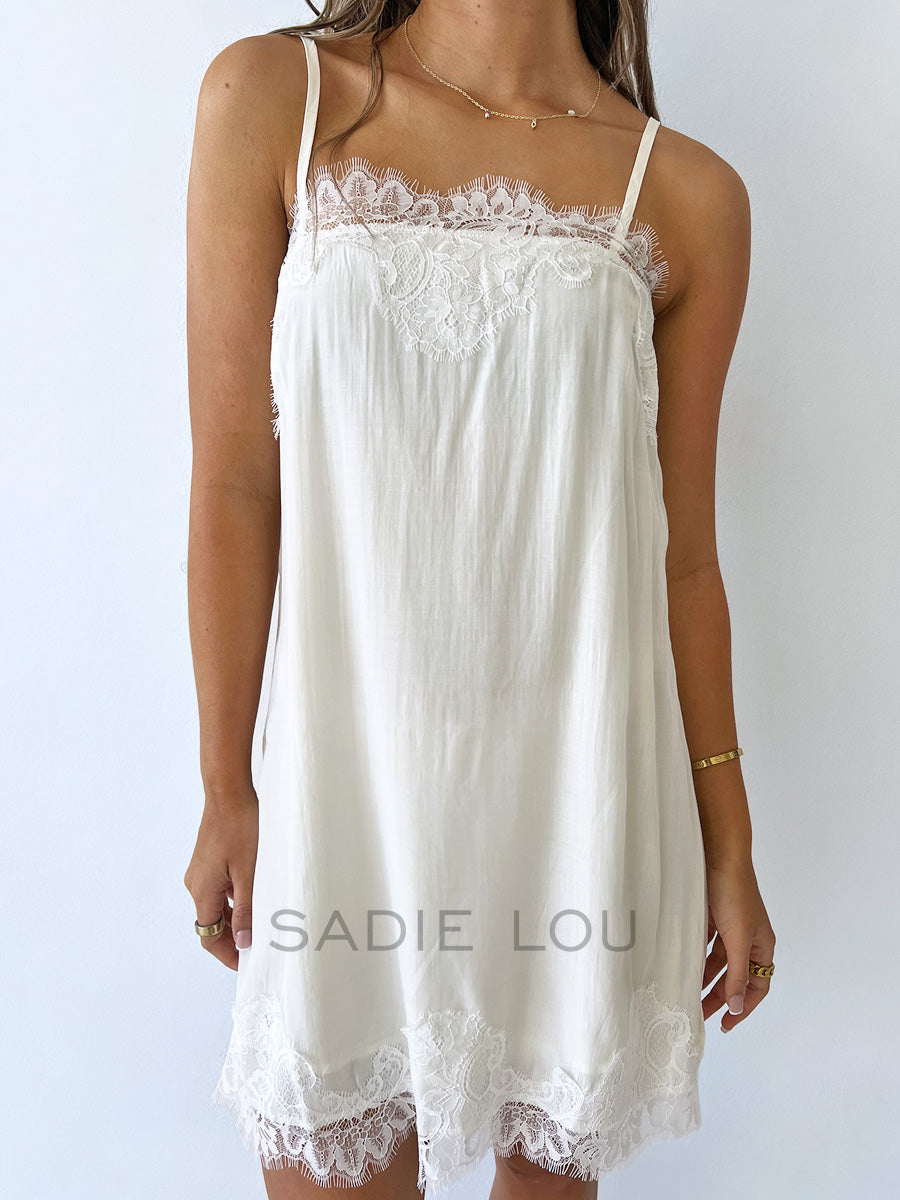 By Frankie / Sia Slip Dress - Cream