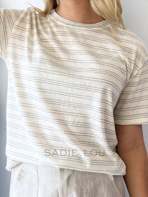 Little lies / Willow Cotton Tee - Blue