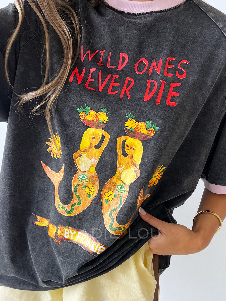 By Frankie / Wild Ones Tee - Black Wash