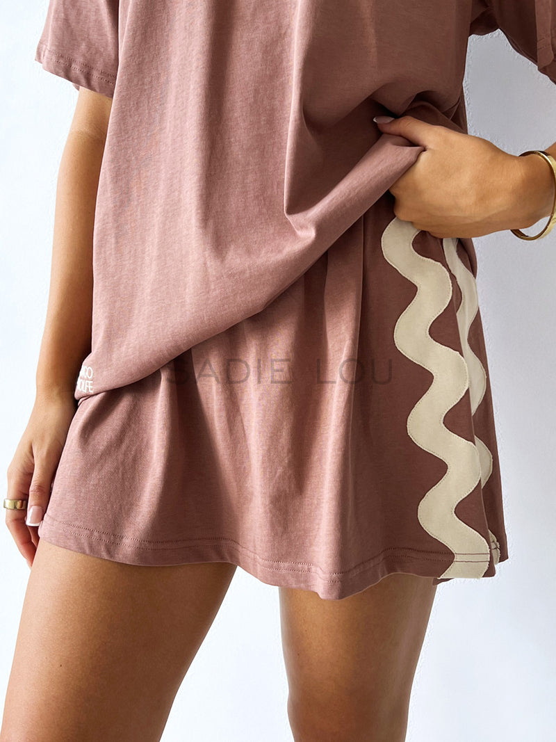 Indigo & Wolfe / Wave Skirt - Chocolate