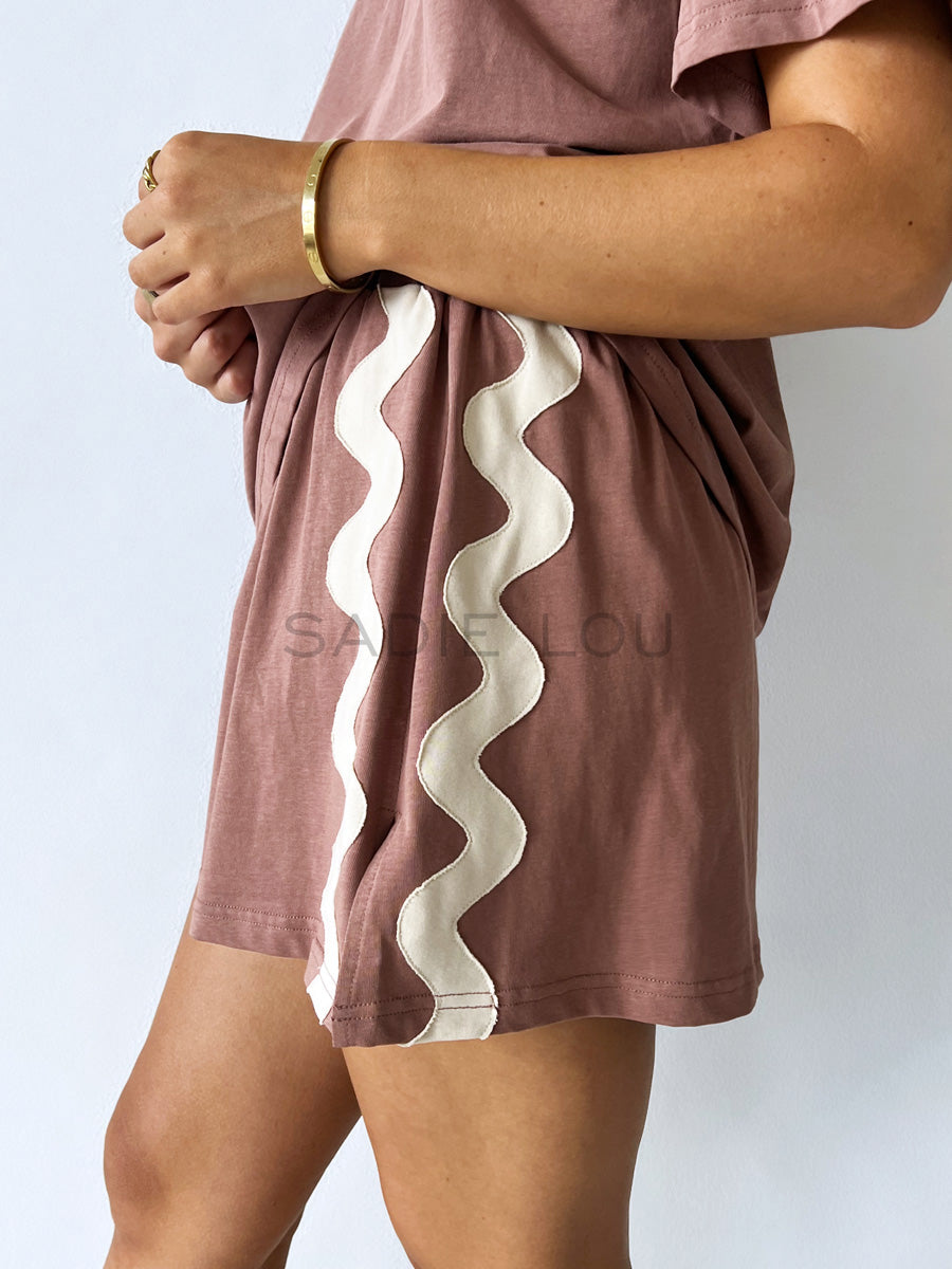 Indigo & Wolfe / Wave Skirt - Chocolate