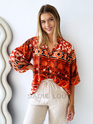 Dreams Blouse - Rust