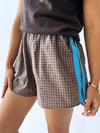 By Frankie / Racer Shorts - Gingham/ Blue
