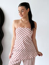 By Frankie / Blush Stripe Tube Pant Set