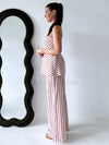 By Frankie / Blush Stripe Tube Pant Set