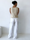 Little Lies // Jude Linen Pant - White