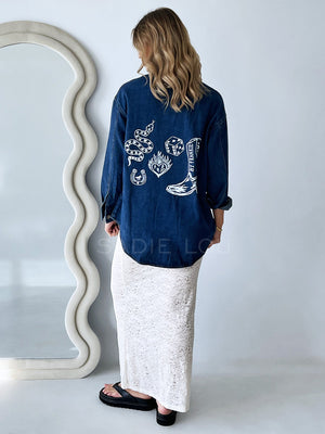 By Frankie / Wild Luck Jacket - Dark Denim